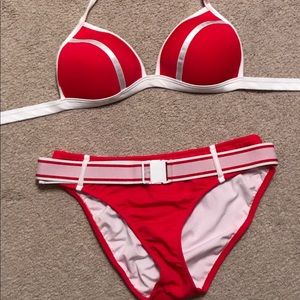 Red and white bikini from Venus